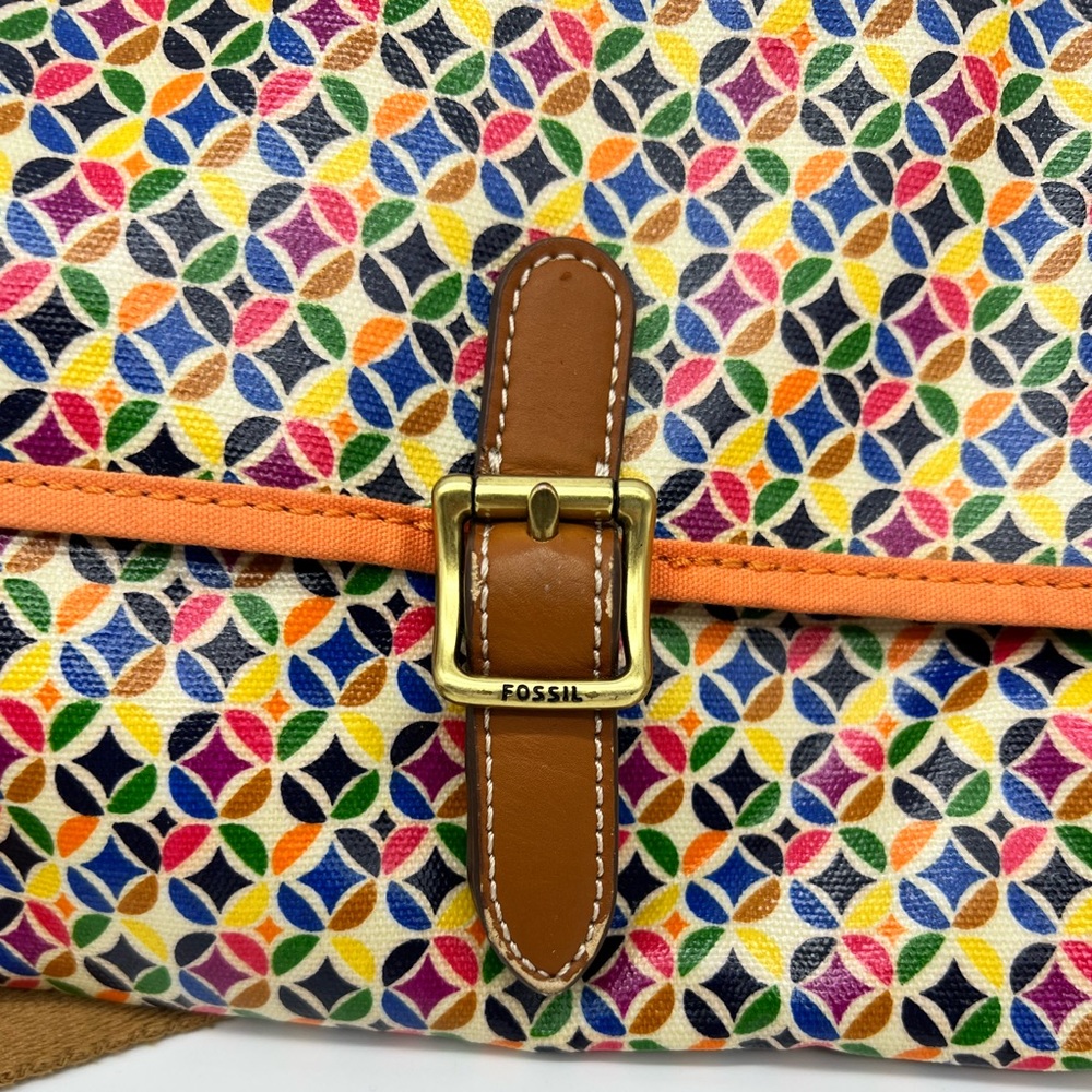 Fossil Multicolored Canvas Mini Crossbody Bag - image 2